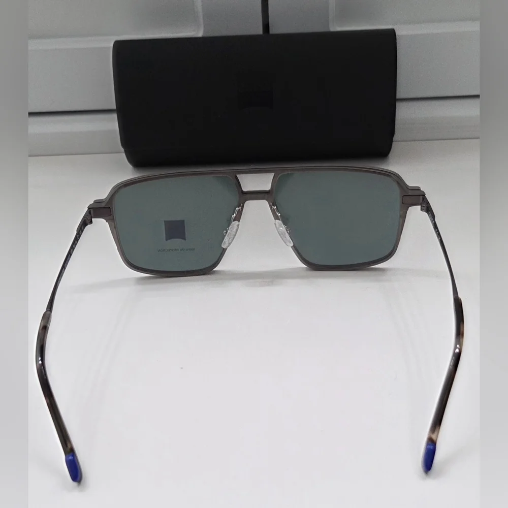 ZEISS LightPro Titanium Eyeglasses w/ Magnetic Polarized Sun Clip & Case